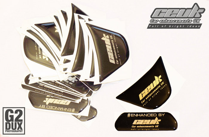 CEUK Steering Wheel Gel Badge for MK7 Fiesta – Black & Chrome