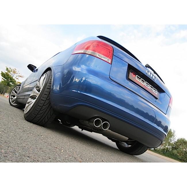 Cobra Exhausts - Audi A3 (8P) 2.0 TFSI 2WD (5 Door Sportback) Turbo Back Performance Exhaust | Car Enhancements UK
