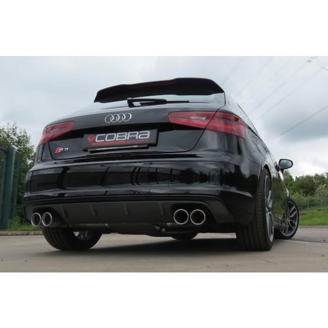 Cobra Exhausts - Audi S3 (8V) 3 Door (Non-Valved) (13-18) Cat Back Performance Exhaust | Car Enhancements UK