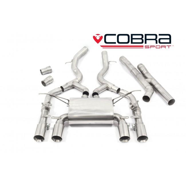 Cobra Exhausts - BMW M4 Competition (F82 LCI) Coupé 3" Valved Secondary GPF Back Performance Exhaust | Car Enhancements UK
