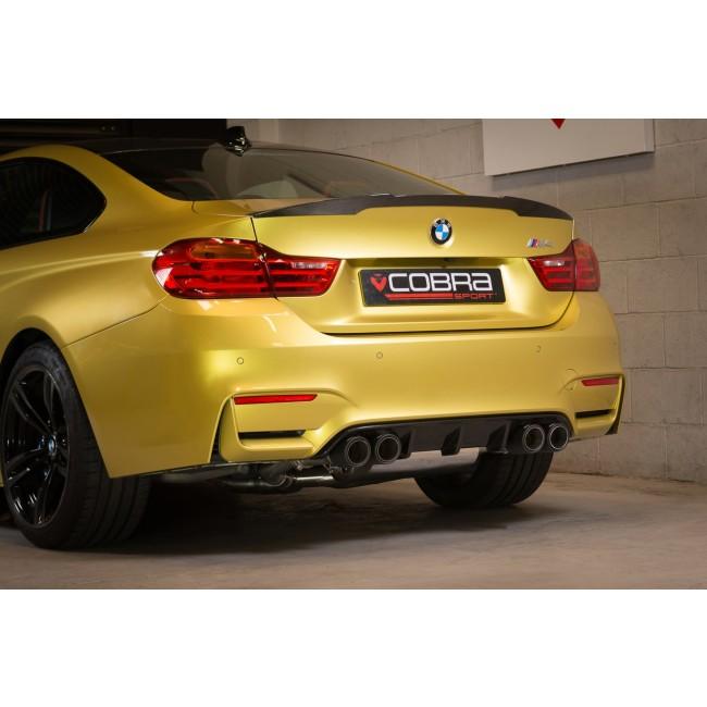 BMW M4 (F82) Coupe 3" Valved Secondary Cat Back Performance Exhaust – Cobra Sport