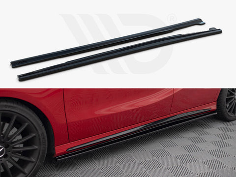 Maxton Design - SIDE SKIRTS DIFFUSERS MERCEDES CLA 45 AMG C117 (FACELIFT) (2017-UP) & A W176 AMG FACELIFT (2015-2018)