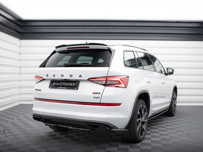 Maxton Design - REAR SIDE SPLITTERS SKODA KODIAQ SPORTLINE *VERSION WITH MUDFLAPS* (2017-2021)