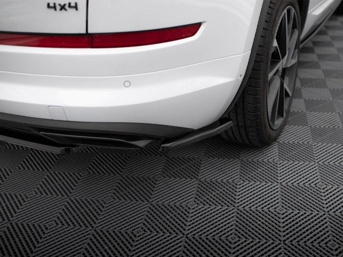 Maxton Design - REAR SIDE SPLITTERS SKODA KODIAQ SPORTLINE *VERSION WITH MUDFLAPS* (2017-2021)