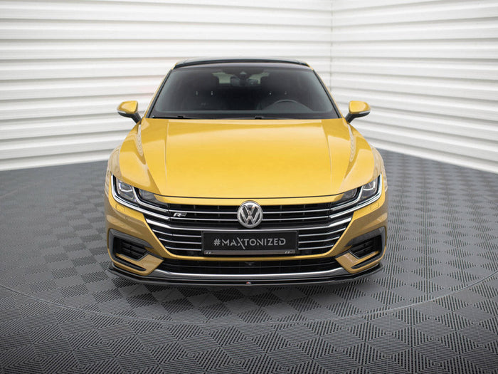 Maxton Design - Front Splitter V.1 Volkswagen Arteon R-Line Sedan / Shooting Brake Mk1