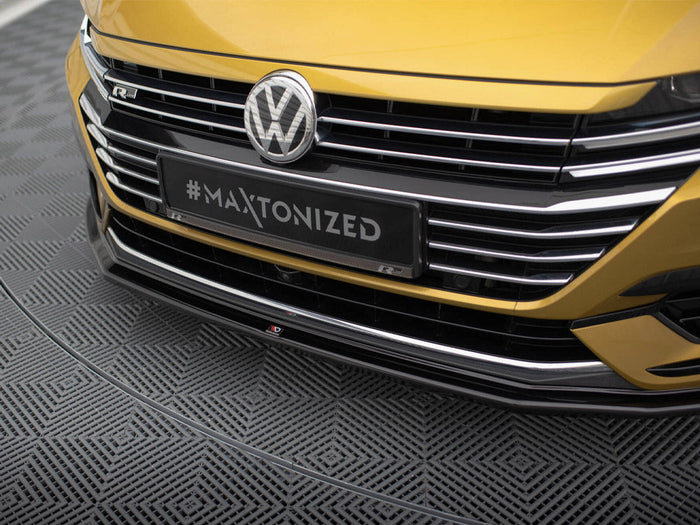 Maxton Design - Front Splitter V.1 Volkswagen Arteon R-Line Sedan / Shooting Brake Mk1