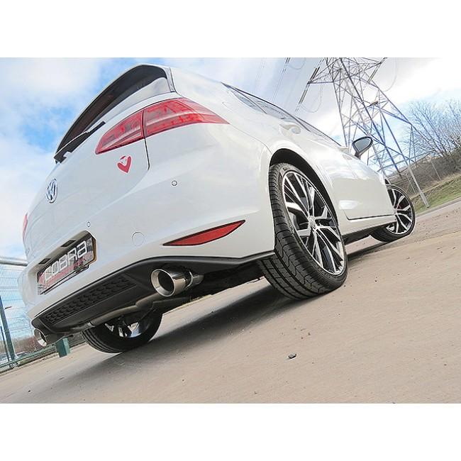 Cobra Exhausts - VW Golf GTD (Mk7) 2.0 TDI (5G) (14-17) GTI Style Rear Exhaust | Car Enhancements UK