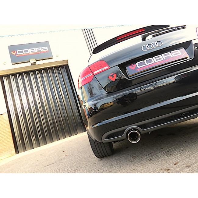Cobra Exhausts - Audi A3 (8P) 2.0 TDI 2WD (2008-12) (3 Door) Single Tip Cat Back Performance Exhaust | Car Enhancements UK