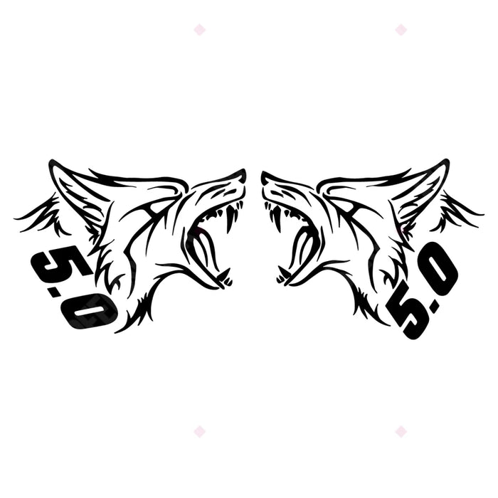 Coyote 5.0 Decal Sticker Set (Pair)
