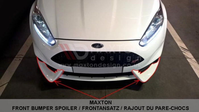 Maxton Design - FRONT SPLITTER FIESTA MK7 ST FACELIFT 2013-UP (FIT MAXTON FRONT BUMPER)