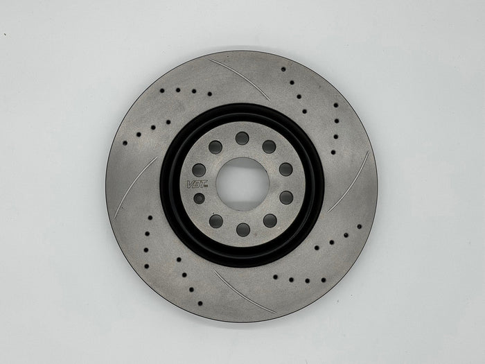 Vagbremtechnic Drilled and Grooved 330mm Rear Brake Discs - Audi S4 (B9)