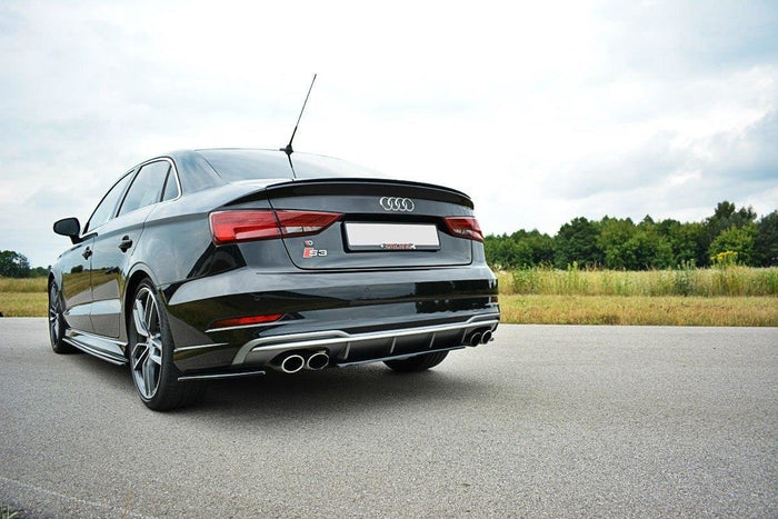 Maxton Design - CENTRAL REAR SPLITTER AUDI S3 8V FL SEDAN