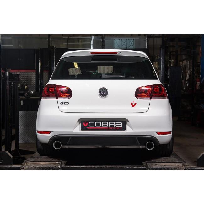 Cobra Exhausts - VW Golf GTD (Mk6) 2.0 TDI (5K) (09-13) Venom Box Delete GTI Style Cat Back Performance Exhaust | Car Enhancements UK