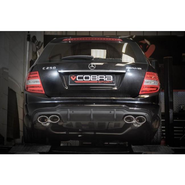 Cobra Exhausts - Mercedes W204 C200/C220/C250 (Diesel) AMG Quad Performance Exhaust | Car Enhancements UK