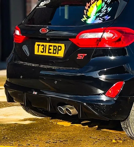 Triple R Composites - Ford Fiesta MK8 / MK8.5 ST & ST LINE Rear Finned Diffuser | Car Enhancements UK
