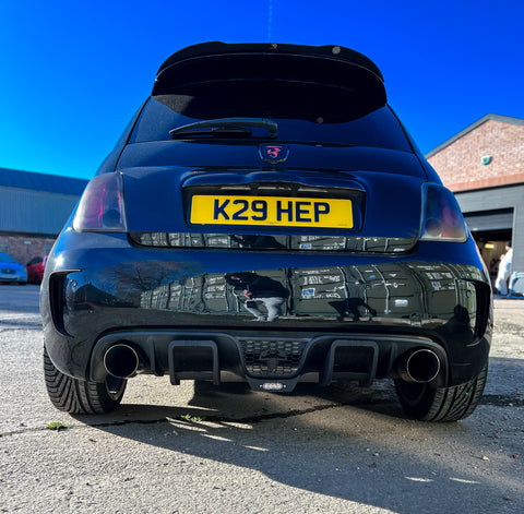 Fiat 500 Abarth Series 3 Rear Diffuser and Rain Light - TRC Performance Styling