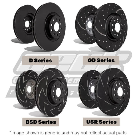 EBC Uprated Front Brake Discs (Multiple Options) - MK8/8.5 Fiesta ST | Car Enhancements UK