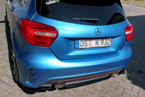 Maxton Design - CENTRAL REAR SPLITTER (NO VERTICAL BARS) MERCEDES A-CLASS W176 AMG-LINE PRE-FACELIFT (2013-2015)