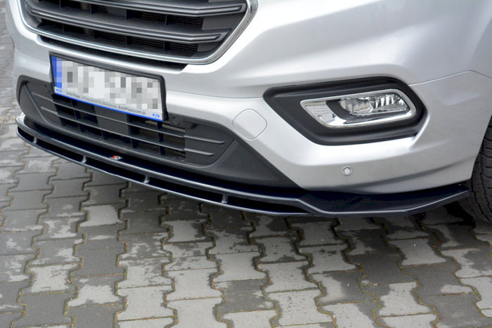 Maxton Design - FRONT SPLITTER FORD TRANSIT CUSTOM MK 1 FACELIFT (2018-2023)