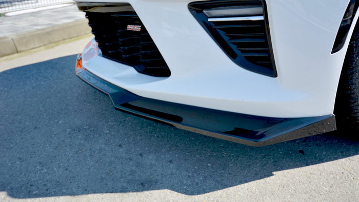 Maxton Design - FRONT SPLITTER V.1 CHEVROLET CAMARO 6TH-GEN. PHASE-I 2SS COUPE (2016-18)