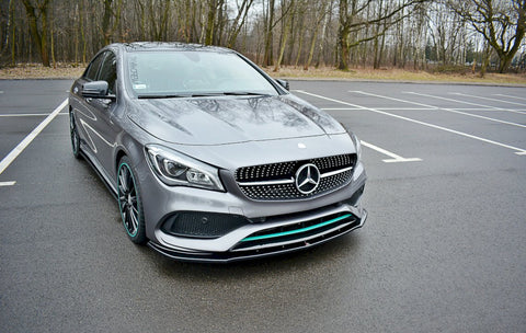 Maxton Design - FRONT SPLITTER V.1 MERCEDES-BENZ CLA C117 AMG-LINE FACELIFT (2017-UP)