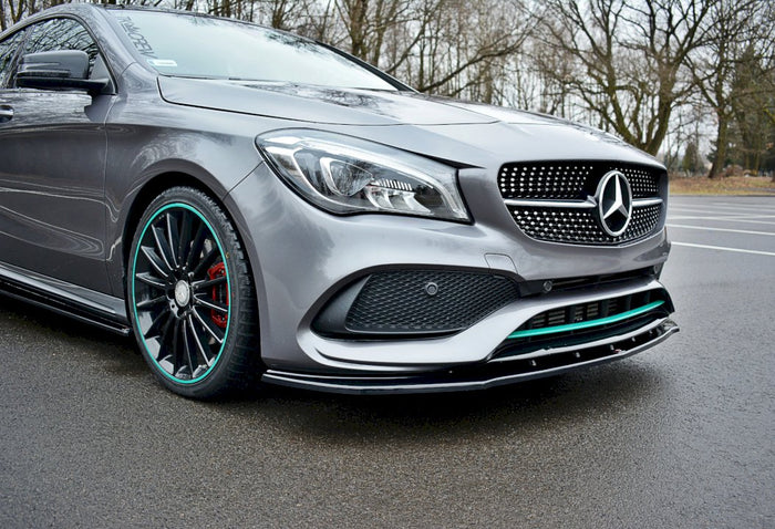 Maxton Design - FRONT SPLITTER V.1 MERCEDES-BENZ CLA C117 AMG-LINE FACELIFT (2017-UP)