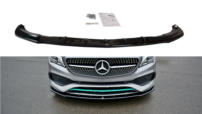 Maxton Design - FRONT SPLITTER V.1 MERCEDES-BENZ CLA C117 AMG-LINE FACELIFT (2017-UP)