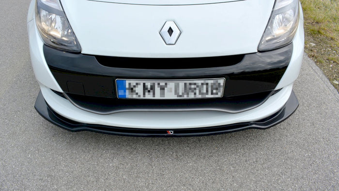 Maxton Design - FRONT SPLITTER V.1 RENAULT CLIO MK3 RS FACELIFT (2009-2012)