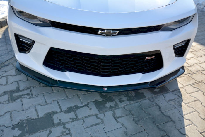 Maxton Design - FRONT SPLITTER V.2 CHEVROLET CAMARO 6TH-GEN. PHASE-I 2SS COUPE (2016-18)