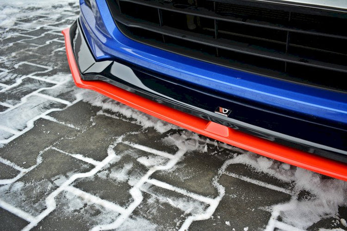 Maxton Design - FRONT SPLITTER (BLACK & RED) V.5 SUBARU BRZ FACELIFT 2017-2020