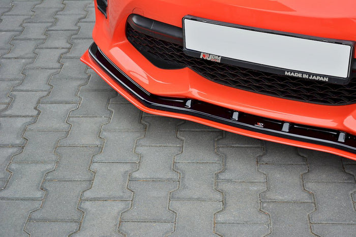 Maxton Design - FRONT SPLITTER (BLACK & RED) V.4 TOYOTA GT86 FACELIFT 2017-2020