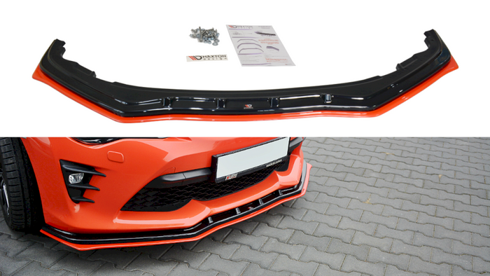 Maxton Design - FRONT SPLITTER (BLACK & RED) V.4 TOYOTA GT86 FACELIFT 2017-2020