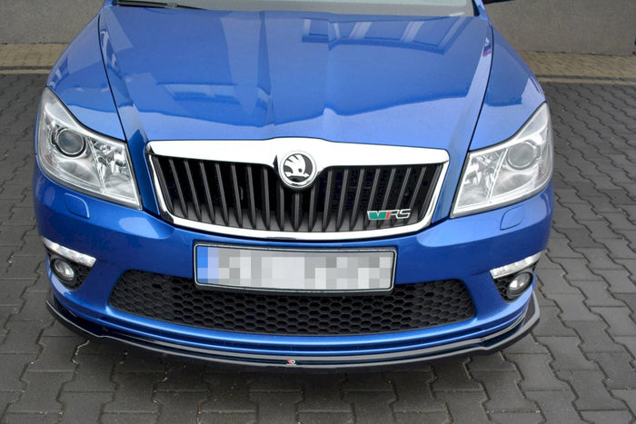 Maxton Design - FRONT SPLITTER V.2 SKODA OCTAVIA MK2 VRS FACELIFT (2008-2013)