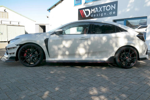 Maxton Design - RACING SIDE SKIRTS SPLITTERS HONDA CIVIC MK10 TYPE-R (2017-UP)