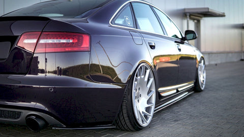 Maxton Design - REAR SIDE SPLITTERS AUDI A6 C6 S-LINE FACELIFT SEDAN (2008-2011)