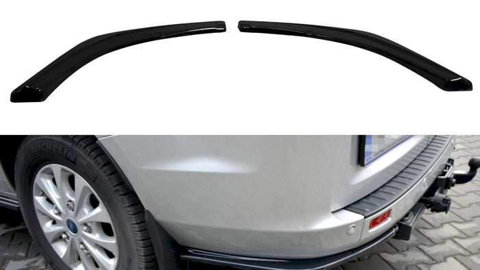 Maxton Design - REAR SIDE SPLITTERS FORD TRANSIT CUSTOM MK 1 FACELIFT (2018-UP)