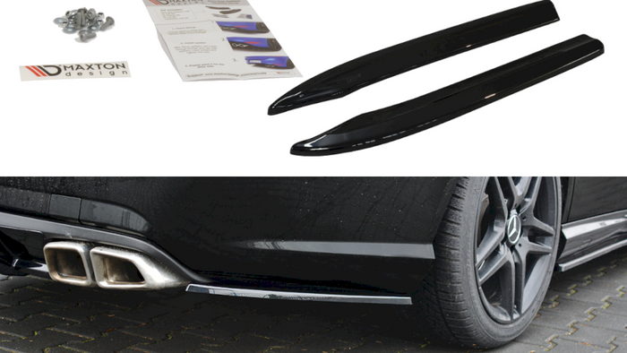 Maxton Design - REAR SIDE SPLITTERS MERCEDES E-CLASS 212 63 AMG (2009-2012)