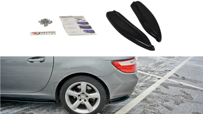 Maxton Design - REAR SIDE SPLITTERS V.1 MERCEDES-BENZ SLK R172 STANDARD (2011-2015)