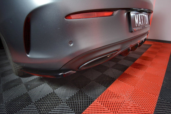 Maxton Design - REAR DIFFUSER MERCEDES C-CLASS W205 COUPE AMG-LINE (2015-2018)