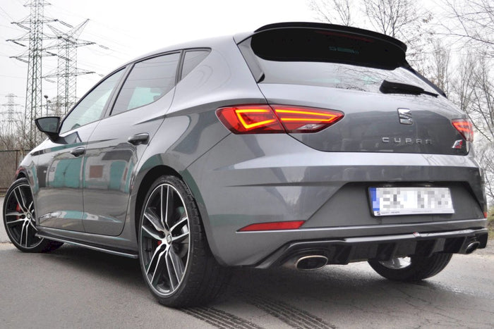 Maxton Design - REAR DIFFUSER SEAT LEON MK3 CUPRA FACELIFT (2017-UP)