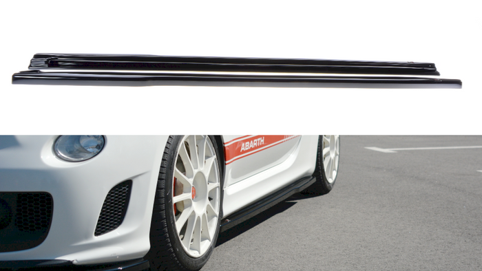 Maxton Design - SIDE SKIRTS SPLITTERS FIAT 500 MK1 ABARTH (2008-2016)