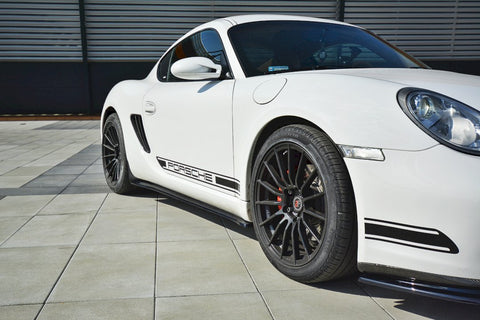 Maxton Design - SIDE SKIRTS SPLITTERS PORSCHE CAYMAN S 987C (2006-09)