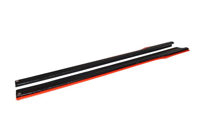Maxton Design - SIDE SKIRTS SPLITTERS (BLACK & RED) V.2 SUBARU BRZ (2017-2020)/ TOYOTA GT86 FACELIFT (2017-UP)