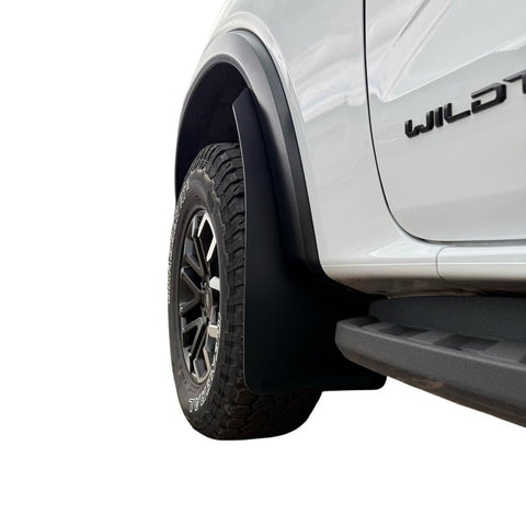 Extended Arch Mud Flaps to fit FORD RANGER Wildtrak X & Tremor ONLY 2023+ BLACK