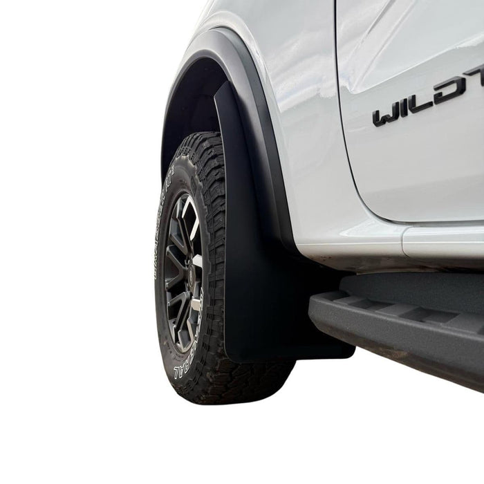 Extended Arch Mud Flaps to fit FORD RANGER Wildtrak X & Tremor ONLY 2023+ BLACK