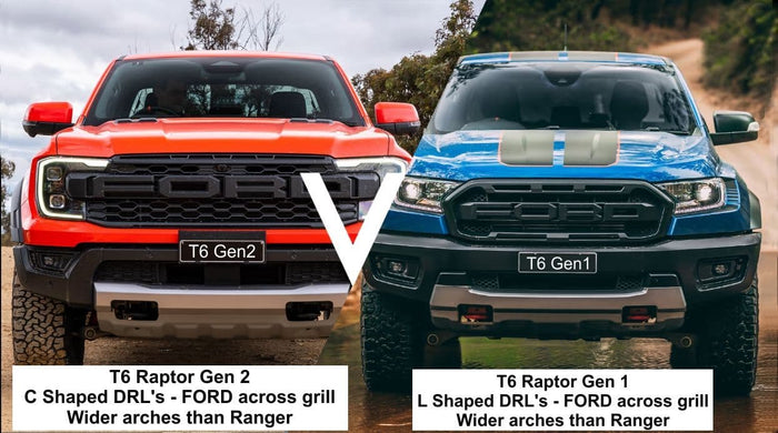 Extra WIDE Mud Flaps to fit FORD RANGER RAPTOR 1st Gen (2019-2022) & 2nd Gen (2023+) BLACK
