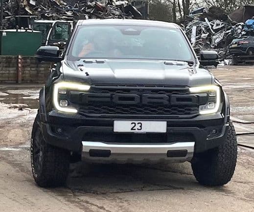 Extra WIDE Mud Flaps to fit FORD RANGER RAPTOR 1st Gen (2019-2022) & 2nd Gen (2023+) BLACK