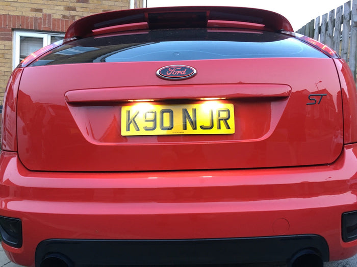 BriteVue 239 Full LED Number Plate Light Units – Sealed SMD Upgrade (Pair) (C5W) Ford Focus MK2 Pre Facelift (2004-2008)