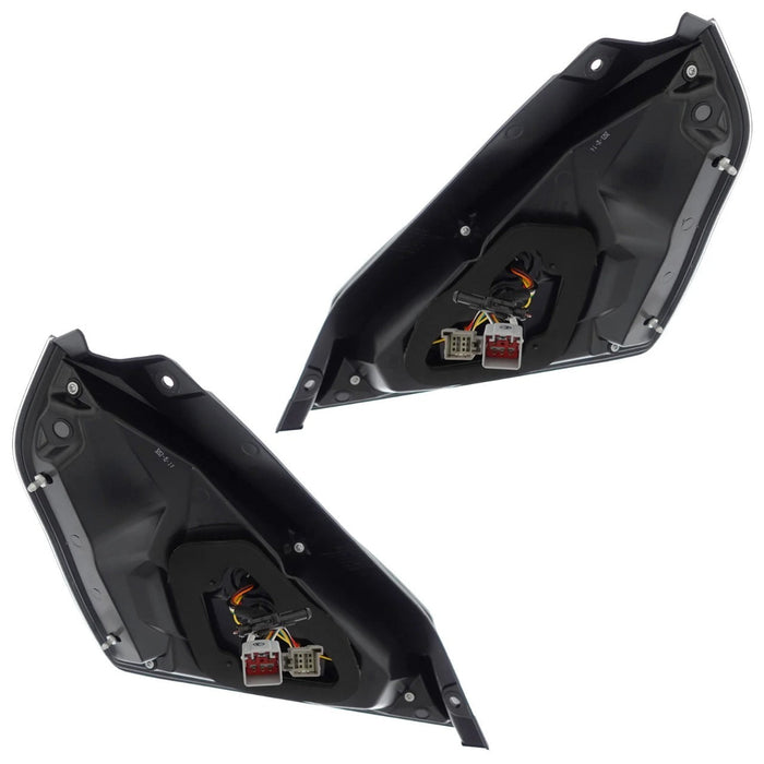 Ford Fiesta MK7 2008-2017 - Upgrade LED Light Bar Smoked Black Rear Tail Lights Dynamic Sequential Indicators + Animation Pair