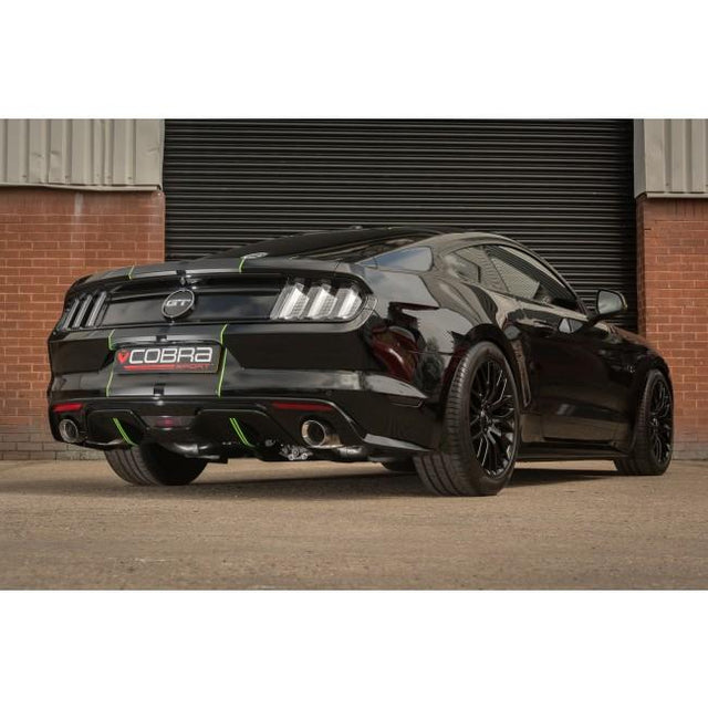 Cobra Exhausts - Ford Mustang 2.3 EcoBoost Convertible (2018>) 2.5" Venom Box Delete Axle Back Performance Exhaust | Car Enhancements UK